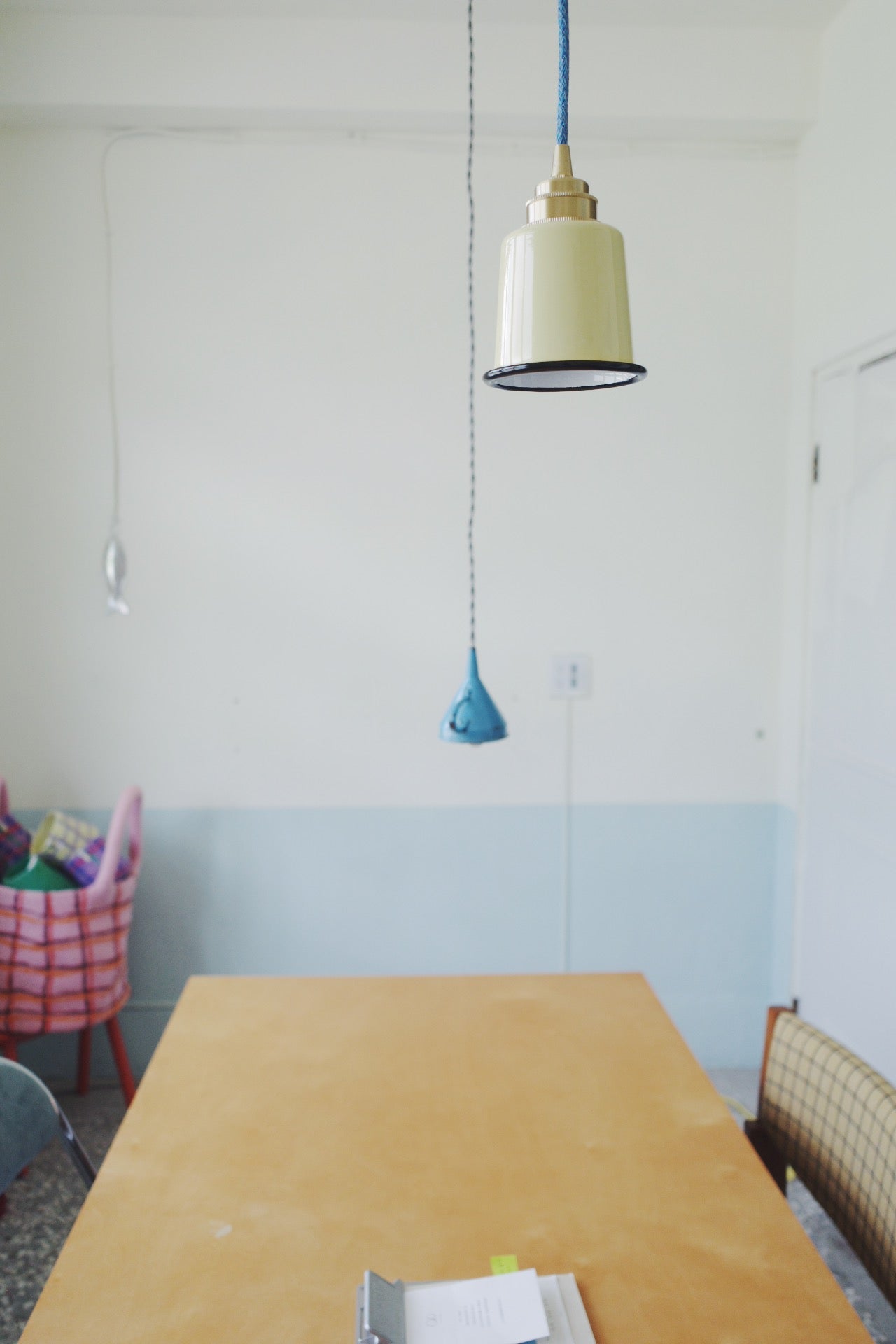 minami house＿小花徑手工琺瑯吊燈